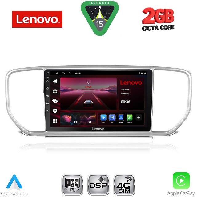 LENOVO LVF 5327_CPA (9inc) MULTIMEDIA TABLET for KIA SPORTAGE mod. 2018-2021