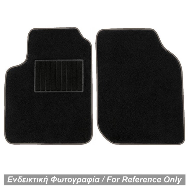 ΠΑΤΑΚΙΑ ΜΟΚΕΤΑ ΓΙΑ MERCEDES SMART ROADSTER 452 1998-2006 ΜΑΥΡΟ ΜΕ ΓΚΡΙ ΡΕΛΙ RACE AXION - 2 ΤΕΜ.