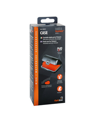 Θήκη CaseTelepass Hard Case της σειράς Optiline για μεταφορά e-pass/telepass με διαστάσεις 67 x 48 x 28 mm, συμβατή με Βάσεις Στήριξης Κινητού Optiline για Μηχανή με σύστημα Duolock