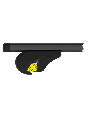ΜΠΑΡΕΣ ΟΡΟΦΗΣ HELIO BLACK (L) 127 cm ΑΛΟΥΜΙΝΙΟΥ ΜΑΥΡΗ ΜΕ ΚΛΕΙΔΑΡΙΕΣ (STANDARD RAILING) NORDRIVE - 2 TEM.