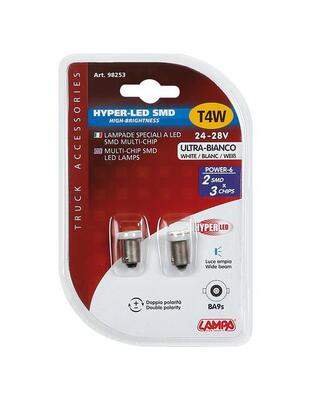 T4W 24/28V BA9s HYPER-LED ΛΕΥΚΟ