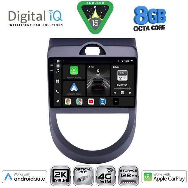 DIGITAL IQ BXK 20320_CPAA (9inc) MULTIMEDIA TABLET for KIA SOUL mod. 2008-2013