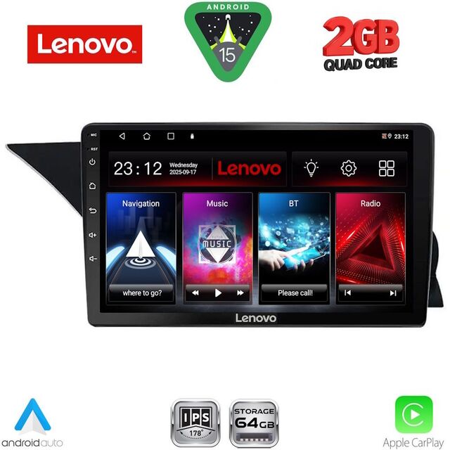 LENOVO LVD 2412_CPA (NTG 4.5) (9inc) MULTIMEDIA TABLET for MERCEDES GLK (X204) mod. 2013-2017