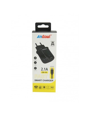 ΓΡΗΓΟΡΟΣ ΦΟΡΤΙΣΤΗΣ SMART CHARGER MicroUSB 2.1A ANDOWL CX-15