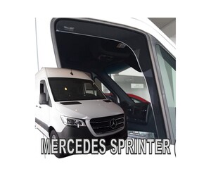 ΑΝΕΜΟΘΡΑΥΣΤΕΣ ΓΙΑ MERCEDES SPRINTER W907 2D 2018+ ΖΕΥΓΑΡΙ VAN ΑΠΟ ΕΥΚΑΜΠΤΟ ΦΙΜΕ ΠΛΑΣΤΙΚΟ HEKO - 2 ΤΕΜ.