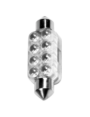 ΛΑΜΠΑΚΙ ΠΛΑΦΟΝΙΕΡΑΣ 8 LED 13x44mm ΚΟΚΚΙΝΟ
