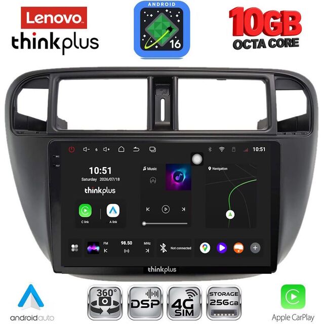 LENOVO LTM 11186_CPA A/C (9inc) MULTIMEDIA TABLET for HONDA CIVIC mod. 1995-2001