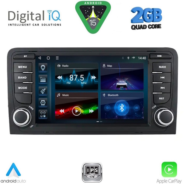 DIGITAL IQ BLD 249_CPA (7" DECK) MULTIMEDIA OEM for AUDI A3 mod. 2003-2012
