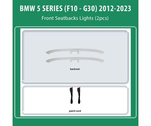 DIQ AMBIENT BMW S.5 (ST) (F10- G30) mod. 2012-2023 for Front seatback (Digital iQ Ambient Light for BMW Series 5 mod.2012-2023, Seatback Lights)
