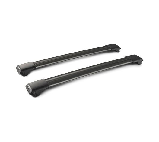 ΜΠΑΡΕΣ ΟΡΟΦΗΣ ΑΛΟΥΜΙΝΙΟΥ ΜΑΥΡΗ RAIL BAR STANDARD 79cm 2ΤΕΜ. ΜΕ ΚΛΕΙΔΙ