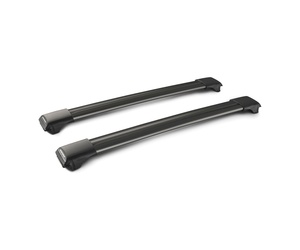 ΜΠΑΡΕΣ ΟΡΟΦΗΣ ΑΛΟΥΜΙΝΙΟΥ ΜΑΥΡΗ RAIL BAR STANDARD 79cm 2ΤΕΜ. ΜΕ ΚΛΕΙΔΙ