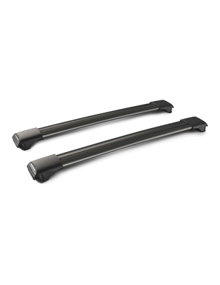 ΜΠΑΡΕΣ ΟΡΟΦΗΣ ΑΛΟΥΜΙΝΙΟΥ ΜΑΥΡΗ RAIL BAR STANDARD 79cm 2ΤΕΜ. ΜΕ ΚΛΕΙΔΙ