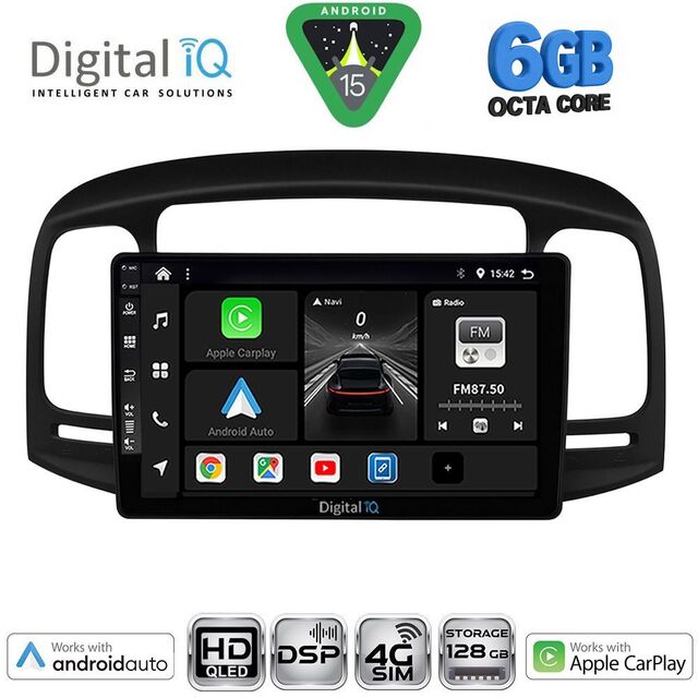 DIGITAL IQ BXF 17249BL_CPAA (9inc) MULTIMEDIA TABLET for HYUNDAI ACCENT mod. 2005-2012