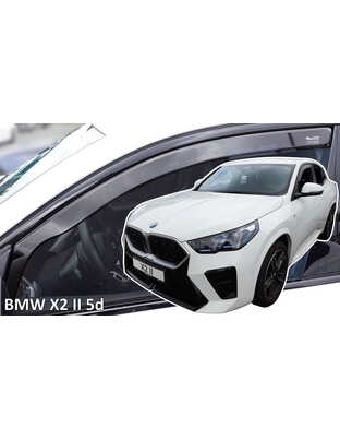Heko - Ανεμοθραύστες Παραθύρων Για BMW Serie X2 (U10) / iX2 2023 > 5πορτο υλικό Acrylic Χρώμα Φιμέ - 2 τεμ. (ΑΝΕΜ.11010)
