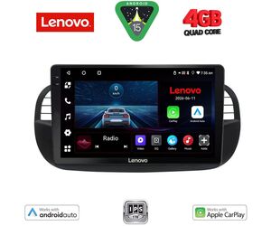 LENOVO LVE 8130BL_CPAA (9inc) MULTIMEDIA TABLET for FIAT 500 mod. 2007-2015  (BLACK)