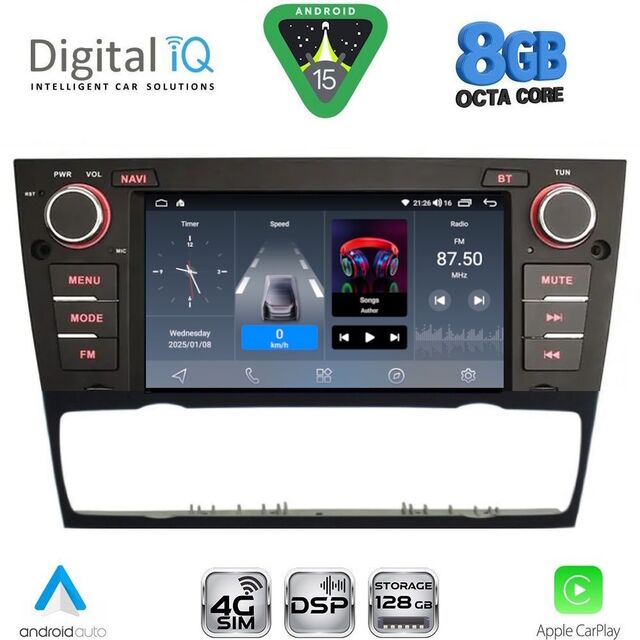 DIGITAL IQ BLM 595_CPA (7" DECK) MULTIMEDIA OEM for BMW S.3 (E90-91-92-93) mod. 2005-2012