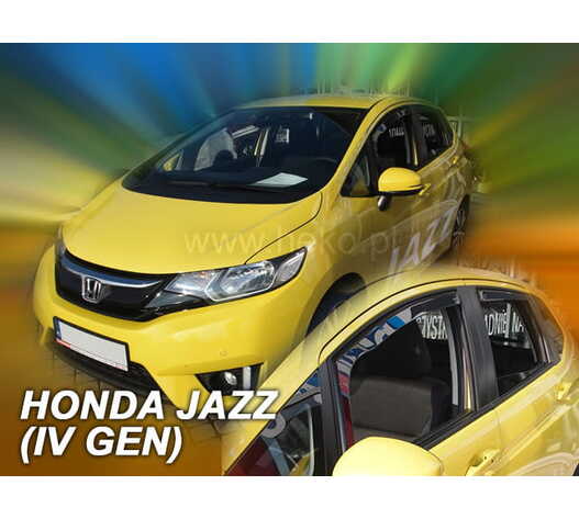 ΑΝΕΜΟΘΡΑΥΣΤΕΣ ΓΙΑ HONDA JAZZ IV 5D 2013+ ΣΕΤ ΑΥΤΟΚΙΝΗΤΟΥ ΑΠΟ ΕΥΚΑΜΠΤΟ ΦΙΜΕ ΠΛΑΣΤΙΚΟ HEKO - 4 ΤΕΜ.