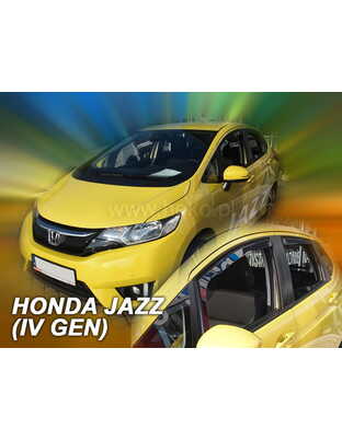 ΑΝΕΜΟΘΡΑΥΣΤΕΣ ΓΙΑ HONDA JAZZ IV 5D 2013+ ΣΕΤ ΑΥΤΟΚΙΝΗΤΟΥ ΑΠΟ ΕΥΚΑΜΠΤΟ ΦΙΜΕ ΠΛΑΣΤΙΚΟ HEKO - 4 ΤΕΜ.