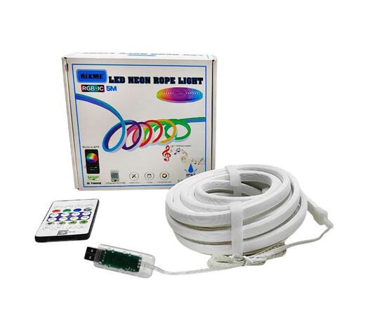 RIXME NEON ΤΑΙΝΙΑ LED RGB-IC 5m IP67 ΜΕ ΤΗΛΕΧΕΙΡΙΣΤΗΡΙΟ RZ-04101
