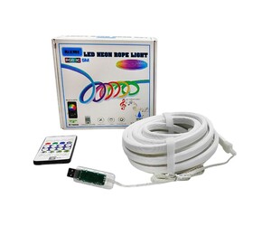 RIXME NEON ΤΑΙΝΙΑ LED RGB-IC 5m IP67 ΜΕ ΤΗΛΕΧΕΙΡΙΣΤΗΡΙΟ RZ-04101