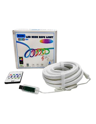 RIXME NEON ΤΑΙΝΙΑ LED RGB-IC 5m IP67 ΜΕ ΤΗΛΕΧΕΙΡΙΣΤΗΡΙΟ RZ-04101