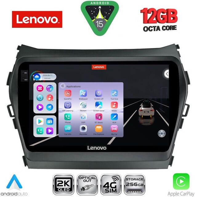 LENOVO SSZ 12238_CPA (9inc) MULTIMEDIA TABLET for HYUNDAI IX45 - SANTA FE mod. 2013-2017
