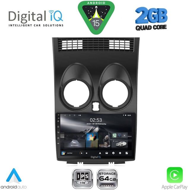 DIGITAL IQ RSD 1466_CPA (9inc) MULTIMEDIA TABLET for NISSAN QASHQAI mod. 2007-2014