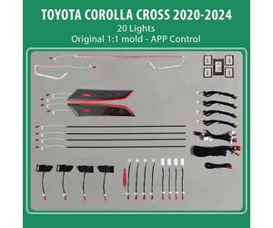 DIQ AMBIENT TOYOTA COROLLA CROSS (XD10) mod. 2020> (Digital iQ Ambient Light for TOYOTA COROLLA CROSS mod. 2020> with 20 Lights)