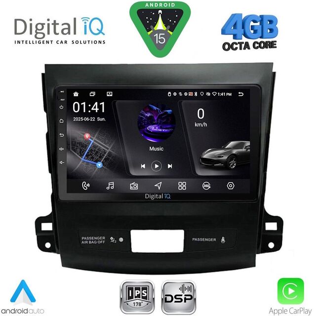 DIGITAL IQ RSG 6442_CPA (9inc) MULTIMEDIA TABLET for CITROEN C-CROSSER | MITSUBISHI OUTLANDER | PEUGEOT 4007  mod. 2006-2012