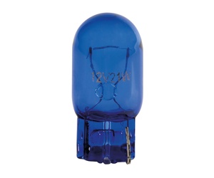 W21W (T20) 12V W3x16d 21W 200lm (ΚΑΡΦΩΤΟ-ΑΚΑΛΥΚΟ) BLUE DYED-GLASS 2ΤΕΜ. BLISTER