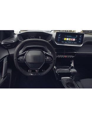 Lampa Κάλυμμα Τιμονιού Αυτοκινήτου Club Sport Custom Fit για Peugeot 2019+ Άοσμο Ultra soft Skeentex Μαύρο 1-τεμ. (L3291.5)