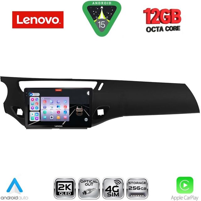 LENOVO SSZ 12092BL_CPA (9inc) MULTIMEDIA TABLET for CITROEN C3 - DS3 mod. 2009-2016 (BLACK)