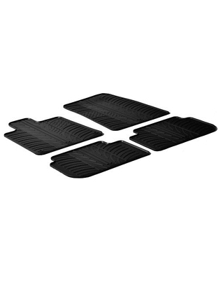LAMPA - ΠΑΤΑΚΙΑ ΑΥΤΟΚΙΝΗΤΟΥ ΑΠΟ ΛΑΣΤΙΧΟ ΓΙΑ PEUGEOT 407 01/2004-2011 ΣΕ ΜΑΥΡΟ ΧΡΩΜΑ ME ΚΟΥΜΠΩΜΑΤΑ - 4 ΤΕΜ.