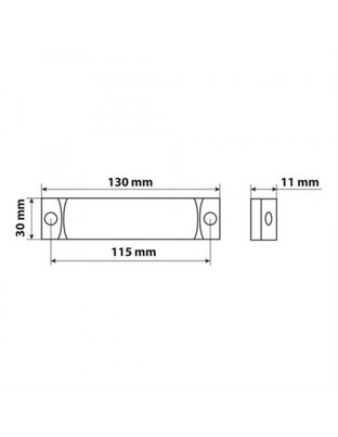 ΦΩΣ ΘΕΣΕΩΣ ΦΟΡΤΗΓΟΥ 24V 3LED ΠΟΡΤΟΚΑΛΙ 130x30mm 1ΤΕΜ.