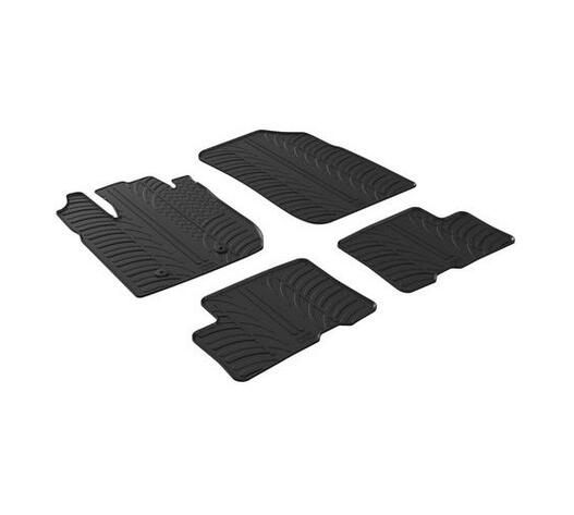 LAMPA - ΠΑΤΑΚΙΑ ΑΥΤΟΚΙΝΗΤΟΥ ΑΠΟ ΛΑΣΤΙΧΟ ΓΙΑ DACIA DUSTER 4X4 02/2018+ ΣΕ ΜΑΥΡΟ ΧΡΩΜΑ ME ΚΟΥΜΠΩΜΑΤΑ - 4 ΤΕΜ.