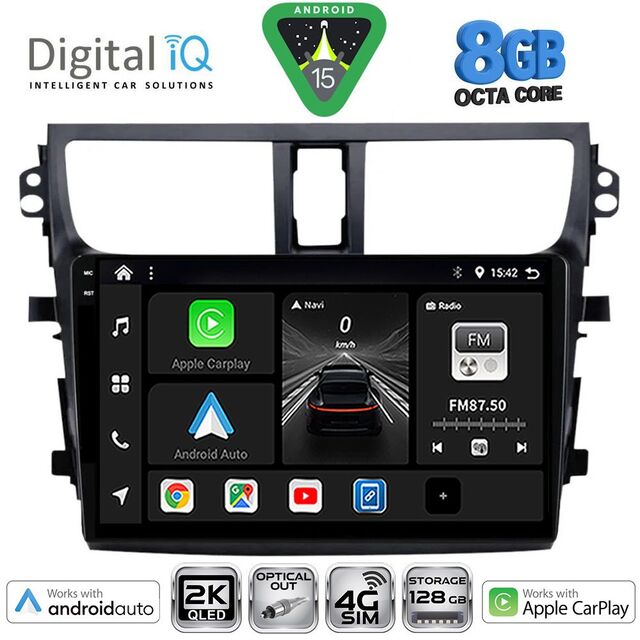DIGITAL IQ BXK 20674_CPAA (9inc) MULTIMEDIA TABLET for SUZUKI CELERIO mod. 2015-2021