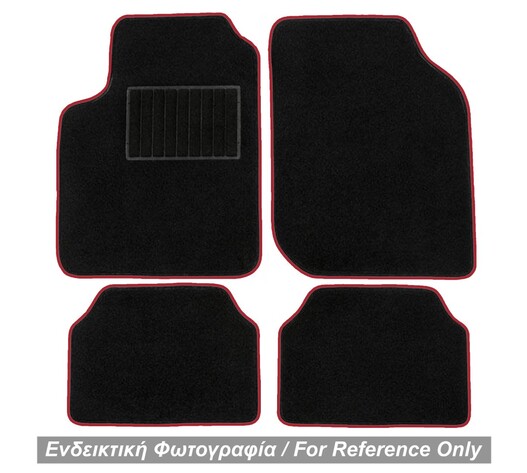 TYPE-C UNIVERSAL ΠΑΤΑΚΙΑ ΜΟΚΕΤΑ (ΜΑΥΡΟ ΜΕ ΚΟΚΚΙΝΟ ΡΕΛΙ) - 4 ΤΕΜ.