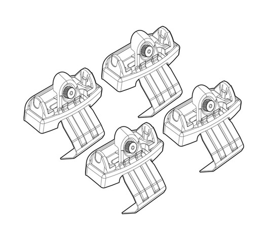 ΑΚΡΑ ΓΙΑ ΜΠΑΡΕΣ NORDRIVE ΓΙΑ RENAULT TWINGO/TWIGO OPENAIR 9/14+ KIT