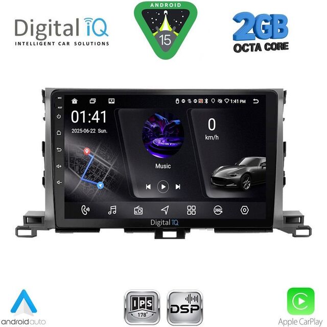 DIGITAL IQ RSF 4700_CPA (10inc) MULTIMEDIA TABLET for TOYOTA HIGHLANDER mod. 2014-2019