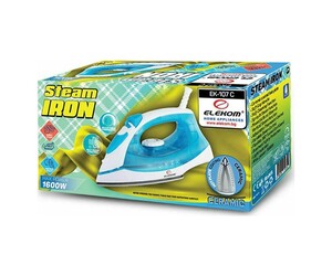 ΑΤΜΟΣΙΔΕΡΟ 1600W ΜΕ ΚΕΡΑΜΙΚΗ ΠΛΑΚΑ EK-107C