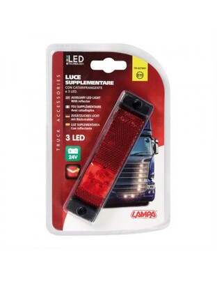 ΦΩΣ ΘΕΣΕΩΣ ΦΟΡΤΗΓΟΥ 24V 3LED ΚΟΚΚΙΝΟ 130x30mm 1ΤΕΜ.