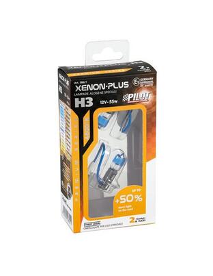 H3 12V 55W PK22s XENON PLUS 4.800K +50% 2ΤΕΜ.