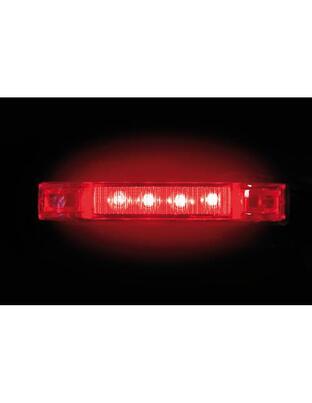 ΦΩΣ ΟΓΚΟΥ 4LED ΚΟΚΚΙΝΟ 12/24V 96mm ΑΔΙΑΒΡΟΧΟ 1ΤΕΜ.