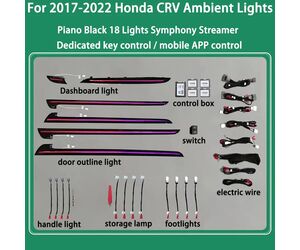 DIQ AMBIENT HONDA CRV V mod. 2017-2022 (Digital iQ Ambient Light for Honda CRV mod. 2017-2022 with 18 Lights)