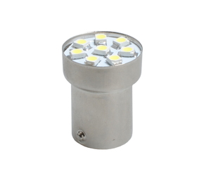 R5W/R10W 24V BA15s LED 8xSMD3528 ΚΟΚΚΙΝΟ (ΜΟΝΟΠΟΛΙΚΟ) HEAVY DUTY 1ΤΕΜ. M-TECH