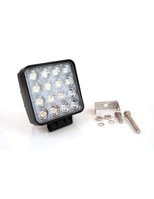 Amio - Προβολέας Εργασίας LED AWL05 FLAT 4000lm 48W 9-60V 16LED - Ισχυρός Φωτισμός & Απόδοση σε Δύσκολες Συνθήκες - 108x108x57mm - 1 Τεμ. (01700/AM)