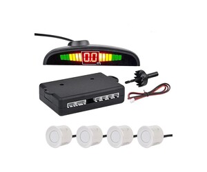 ΣΥΣΤΗΜΑ PARKTRONIC ΛΕΥΚΟ ΜΕ 4 ΑΙΣΘΗΤΗΡΕΣ ΚΑΙ ΟΘΟΝΗ QW1357