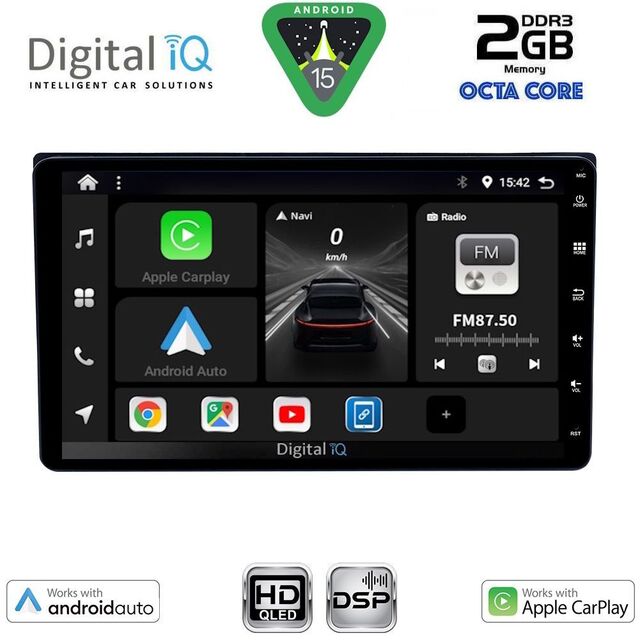 DIGITAL IQ BXF 563_CPAA (9'' DECK) MULTIMEDIA SYSTEM for TOYOTA ALL mod. 2019-2026 (230mm)