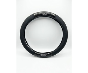 Κάλυμμα τιμονιού δερματίνη/look carbon 38cm - Ford