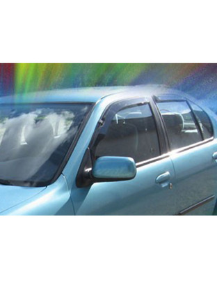 ΑΝΕΜΟΘΡΑΥΣΤΕΣ ΓΙΑ NISSAN PRIMERA P11 4D/5D 09/1996-2002 ΖΕΥΓΑΡΙ ΑΠΟ ΕΥΚΑΜΠΤΟ ΦΙΜΕ ΠΛΑΣΤΙΚΟ HEKO - 2 ΤΕΜ.